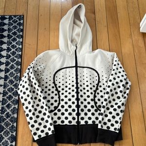 Lululemon Scuba Polka Dot Zip Hoodie